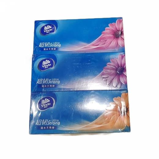 维达 超韧面巾纸 130抽/盒 商品图0