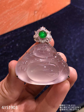 玻璃紫佛公吊坠【4151903】具体价格微信咨询