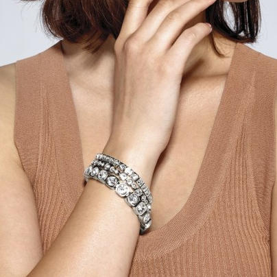 订购6周到｜Dyrberg Kern-CONIAN-水晶 手链（银色）［丹麦设计师］ 商品图1