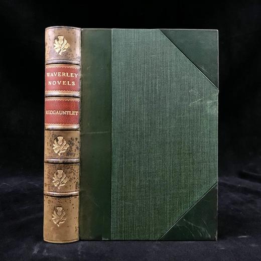 1897年 司各特《红铁手骑士》 1幅插图 真皮精装32开 商品图0