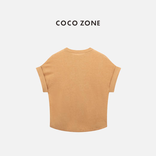 COCO ZONE “蝙蝠袖“设计感圆领短袖针织衫简约纯色上衣CC2B1189 商品图1