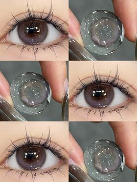 jelly doll半年抛美瞳 冷烟紫 14.2mm