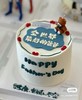 【优品系列】---加高款三层夹心【父亲节】--含翻糖蛋糕【手绘祝福语（全世界最好的爸爸）】 商品缩略图0