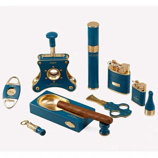 JIFENG季风套装烟灰缸打火机剪刀烟托十件套装 商品图3