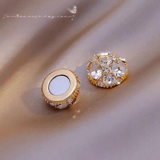 无耳洞锆石磁吸耳夹无痛吸力强磁耳环女潮好运耳饰 商品图7