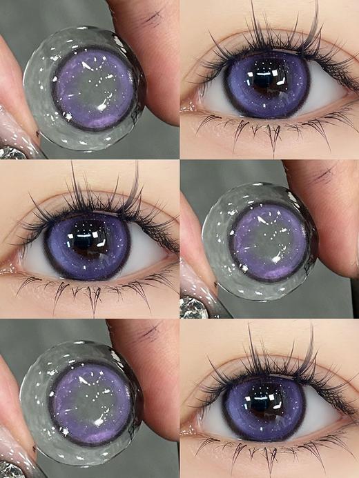 jelly doll半年抛美瞳 魔镜紫 14.2mm 商品图0