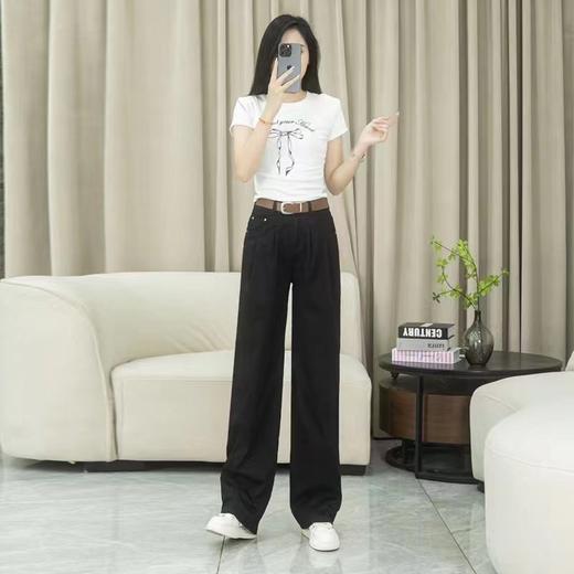 HSS ZSH817窄版阔腿裤爆款显瘦宽松直筒休闲裤 商品图1