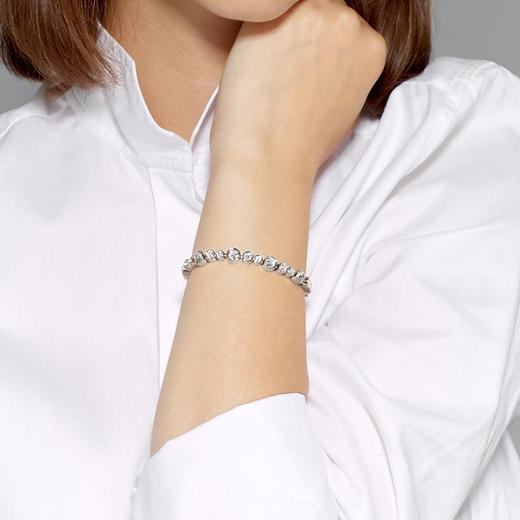 订购6周到｜Dyrberg Kern-TERESIA -水晶 透明色 手链（银色）［丹麦设计师］ 商品图1