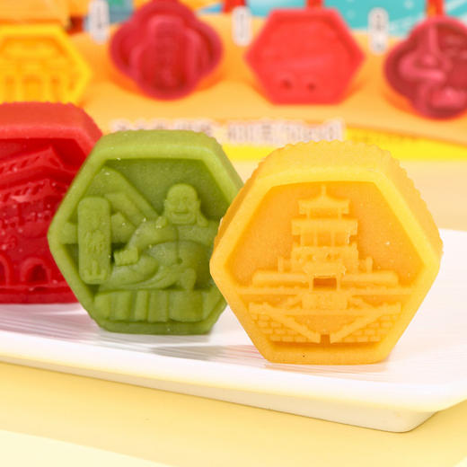 野风酥山东八彩糕400g礼盒装济南特色八景糕点土特产小吃零食伴手礼 商品图3