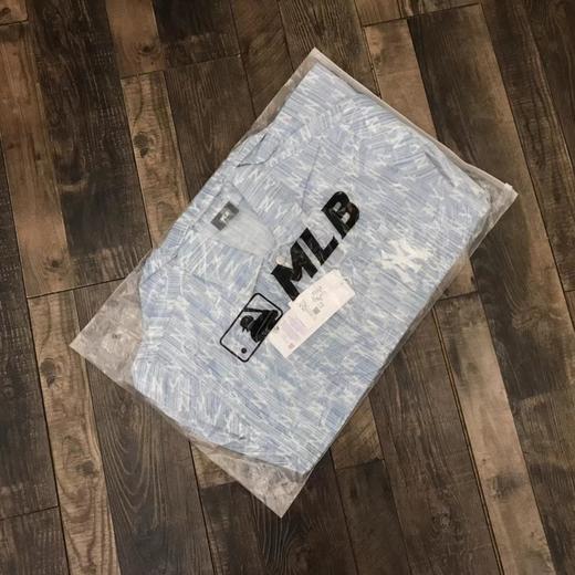 MLB专柜款情侣刺绣字母牛仔衬衫夹克 商品图0
