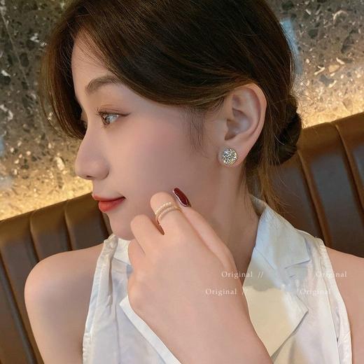 无耳洞水钻磁吸耳夹磁吸耳钉女小众高级感耳骨夹耳饰磁铁轻奢 商品图3