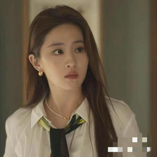 616-2 玫瑰的项链/耳环 mis英国小众 执子之手小米珠子圆环项链 商品图2