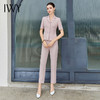 IWY/夏季薄款美容院前台西装套裤女气质粉色正式场合主持职业装工作服CP2003 商品缩略图2