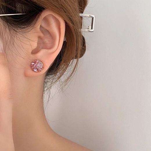 无耳洞锆石磁吸耳夹无痛吸力强磁耳环女潮好运耳饰 商品图2