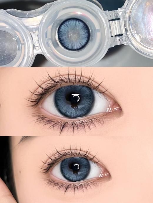 【宝妹推荐】Bunny Shiny·年抛  小冰块 14.5  美式辣妹甜心  放射高光+深海冰蓝组合！！韩产0-800度 <一副两片> 商品图1