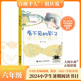 看不见的影子    2024年百班千人暑期书目6年级|祖庆说名师推荐正版课外阅读现货速发