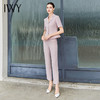 IWY/夏季薄款美容院前台西装套裤女气质粉色正式场合主持职业装工作服CP2003 商品缩略图4