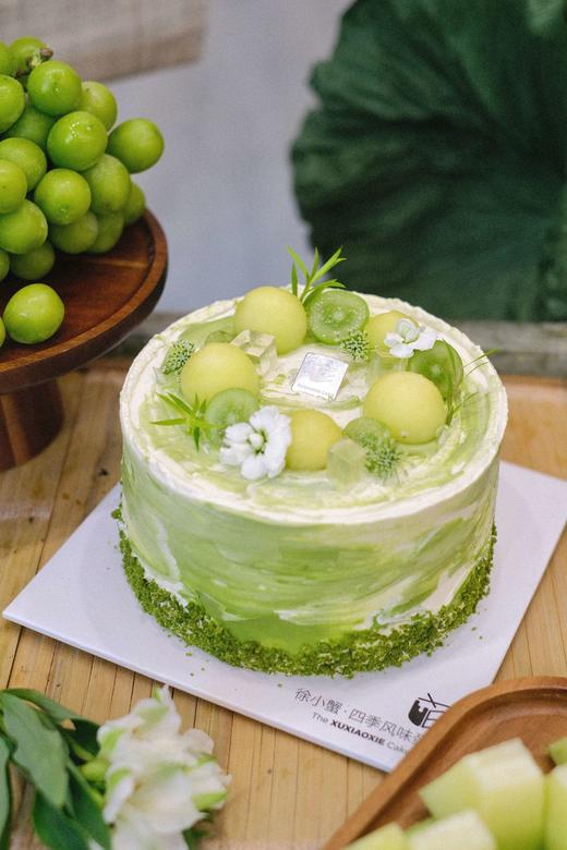【青提蜜瓜蛋糕】阳光玫瑰青提+玫珑蜜瓜+伯牙绝弦茉莉雪芽奶油+表面少许抹茶奶油 商品图8