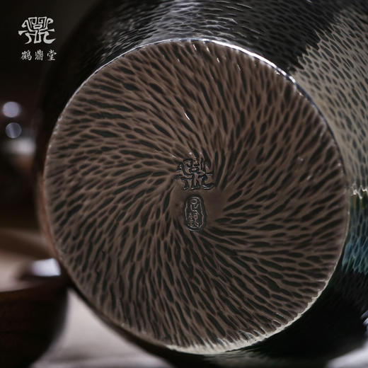 鹤鼎堂闻天系列東池东池横纹急须（银色）（缺货） 商品图4