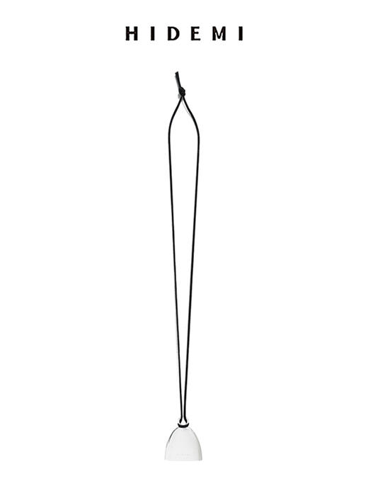 HIDEMI昨日我是月亮系列设计感半月金属链条麂皮绳叠戴项链 商品图10