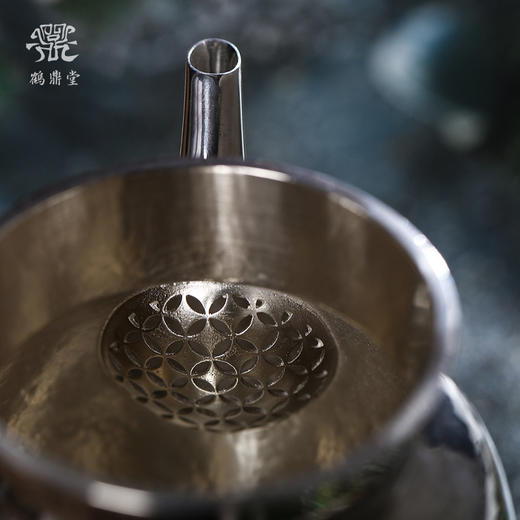 鹤鼎堂闻天系列终风锤目纹公杯（银色）（缺货） 商品图1