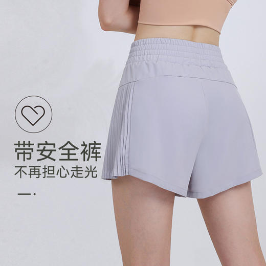 宽松显瘦网红运动短裤女健身速干带内衬防走光跑步训练瑜伽_HLY 商品图2