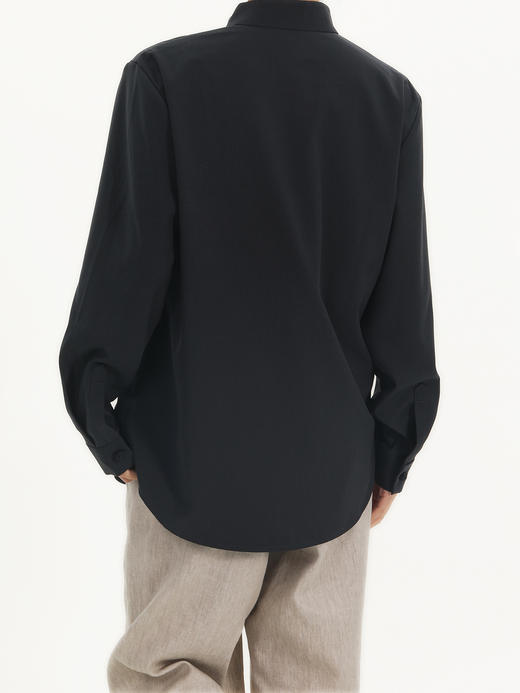 微瑕秒杀| 盛唐牡丹 |市隐系列男女同款进口羊毛竹纹衬衣外套[特价品](特殊商品不退不换) 商品图6