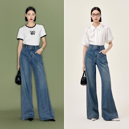 【商场同款】伊芙丽牛仔裤1F4150461 商品图1