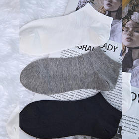 男士丝麻船袜夏季薄款半打袜无骨袜【2411301】