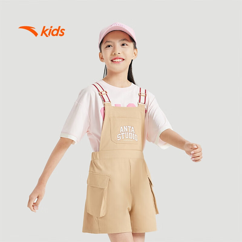 【超值】安踏儿童裤子女大童篮球系列背带裤362431502