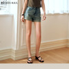 OLrain欧芮儿蓝色牛仔裤女夏季2024年新款小个子简约百搭A字短裤 商品缩略图0