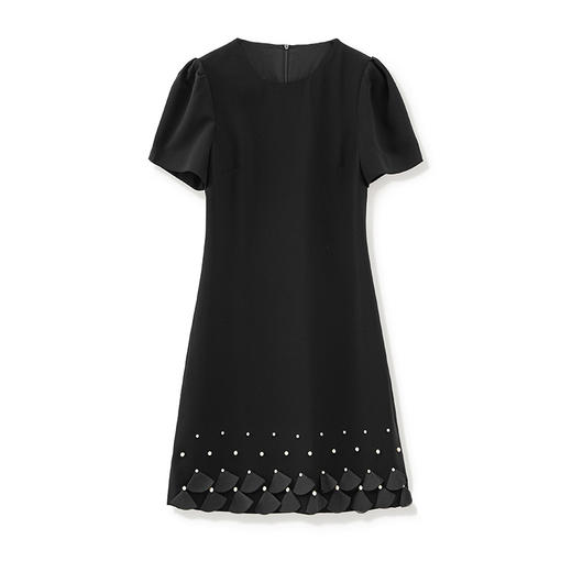 重工钉珠法式气质轻奢高级显瘦连衣裙夏新品WLZD2421507 商品图4