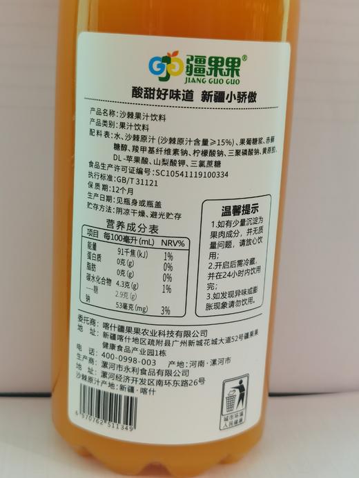 疆果果沙棘果汁300ml 商品图2