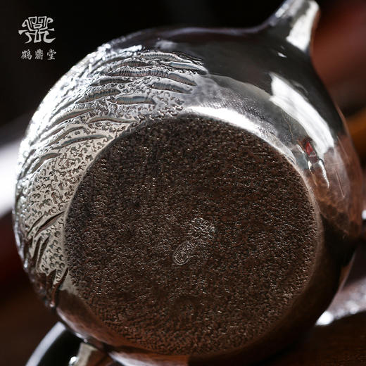 鹤鼎堂闻天系列棫朴急须錾刻世外桃源（银色）（缺货） 商品图4