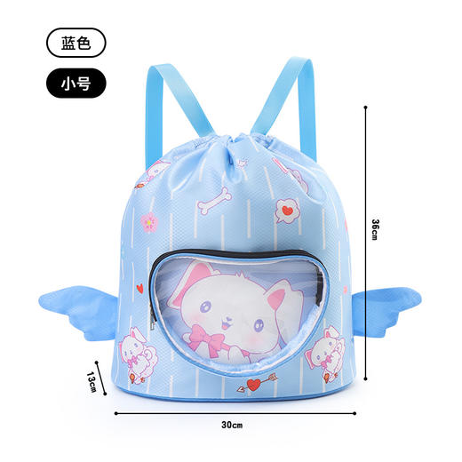 【萌趣卡通，夏季玩水游泳装备收纳】儿童游泳包 干湿分离 防水收纳袋 男女童便携背包 可爱卡通沙滩双肩包-QQ 商品图10