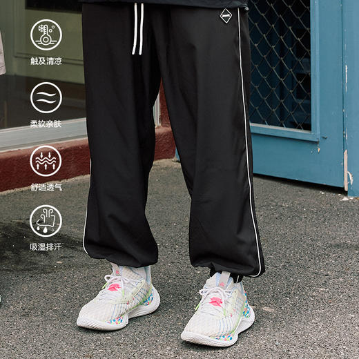 LUSHISI「速干透气」九分直筒训练薄款轻盈休闲束脚运动长裤速度 商品图3