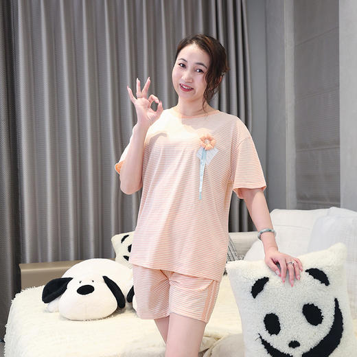 【69元1套】春夏女士短裤套头套装家居服-6242239 商品图0