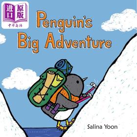 【中商原版】企鹅一族 企鹅的大冒险 Salina Yoon Penguins Big Adventure 英文原版 儿童纸板绘本 纸板书图画书 动物故事