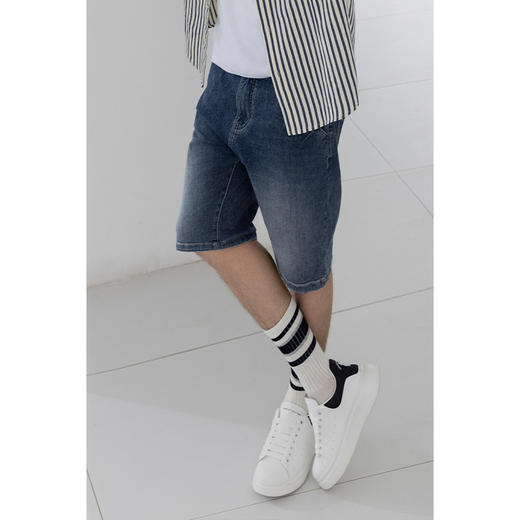 【断码清仓】HX 夏季水洗牛仔五分裤S207422152101短裤 商品图1