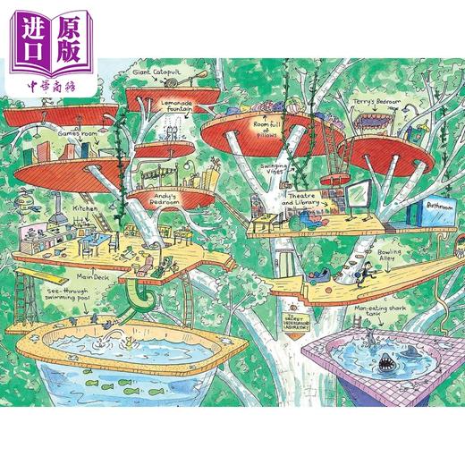 【中商原版】英文原版彩版树屋历险故事1-2册 13-26层树屋 The 13 26 Storey Treehouse Colour Edition 故事图画书漫画小说 商品图4