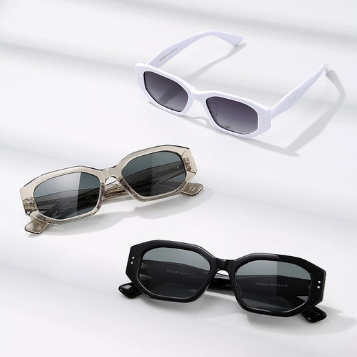 普莱斯新款太阳镜 PBS24021A 美式复古墨镜  立体切边修饰脸型 板材镜框TAC偏光镜片 男女同款 三色可选 商品图4