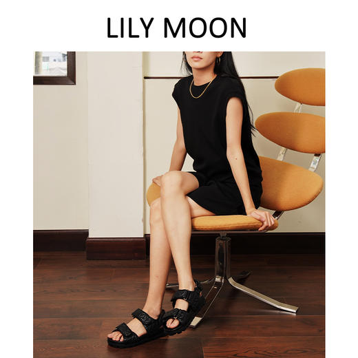 LILYMOON 【大牌开发款】夏季新款轻解构莫代尔+醋酸索罗娜无袖套装宽松休闲时尚简约 商品图3