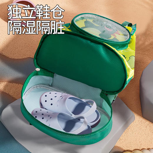 【大容量出游 萌趣游泳包】儿童游泳包 学生可爱卡通双肩背包 男女手提双层 干湿分离防水收纳袋-QQ 商品图3