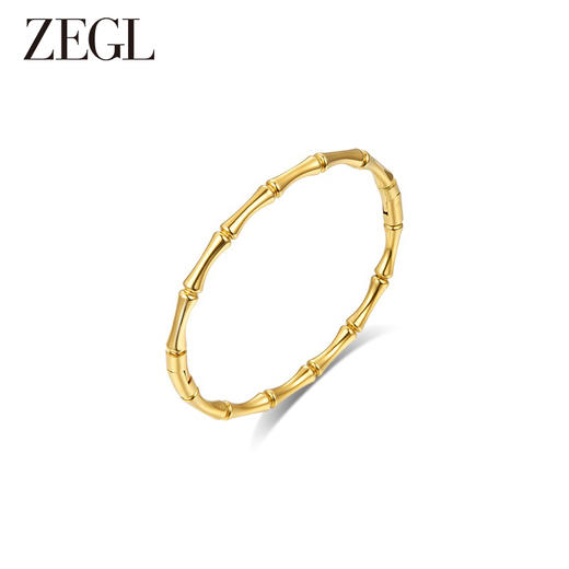 ZEGL金色竹节手镯女简约高级感轻奢小众精致2024年新款潮手链手饰 商品图0