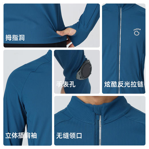 春夏马孔多男女针织拉链衫4代 防晒UPF50+ 抗静电 吸湿速干  升级纵纹肌理布 凉感四重国标加持 两侧拉链兜储物 四季均可穿 商品图3