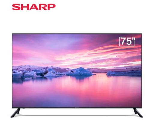 SHARP夏普（13423） 75英寸电视 4T-Z75B3CA 全面屏4K高清杜比音效智能语音遥控液晶平板电视机 75英寸 商品图0