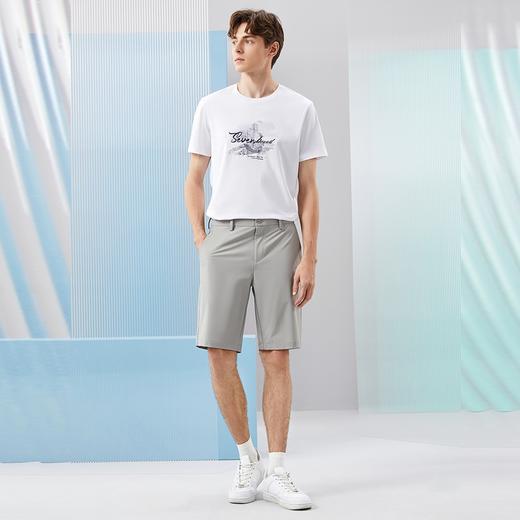 【冰氧酷】柒牌男装休闲短裤男2024夏季凉感舒适百搭中腰直筒裤子126H72780 商品图3