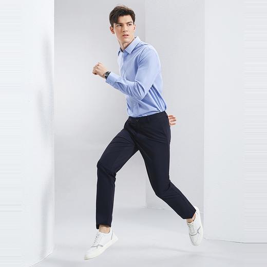 【含莫代尔】柒牌男装休闲裤男2024春季新款舒适亲肤修身直筒长裤126H71610 商品图3