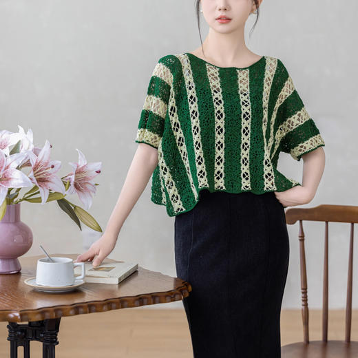 苏苏姐家清舞套头衫手工DIY编织钩针衣服蕾丝线毛线团自制材料包 商品图3