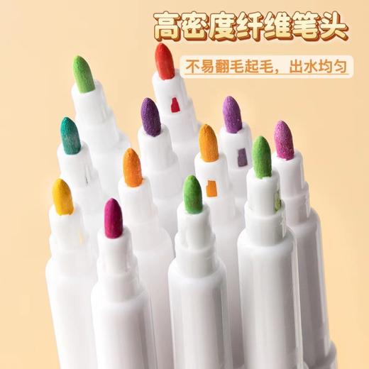 【80色学生美术画画彩色笔】正版丙烯马克笔，免按压，出墨均匀，涂画丝滑流畅，优质尼龙笔头顺滑耐用，防水速干水彩笔不脏手画笔 商品图2